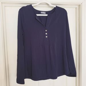 Women's casual top; Navy color